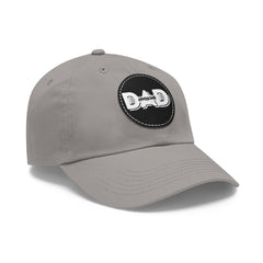 Dad Hat with Leather Patch (Round)