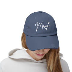 Mama Unisex Distressed Cap