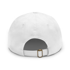 Dad Awesome Hat with Leather Patch (Rectangle)