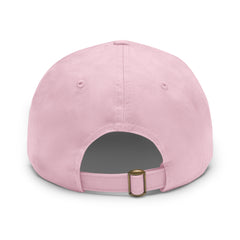 Dad Awesome Hat with Leather Patch (Rectangle)