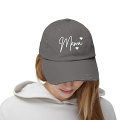 Mama Unisex Distressed Cap