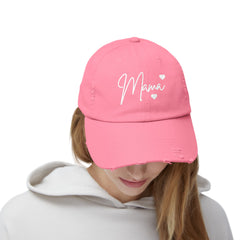 Mama Unisex Distressed Cap