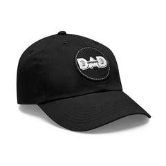 Dad Hat with Leather Patch (Round)